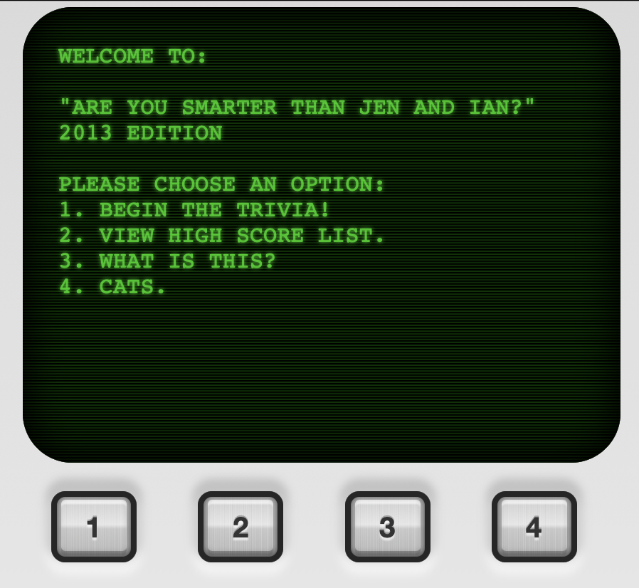 Are You Smarter Than Jen and Ian?